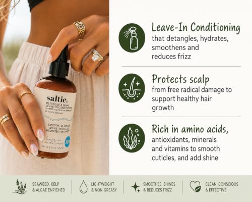 Leave-In Conditioner for Frizzy Hair - Seaweed & Kelp Treatment, 8.5 fl. Oz