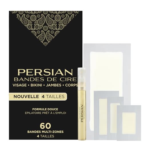 Persian Multi-Zone Wax Strips Kit for Hair Removal - 60 Strips