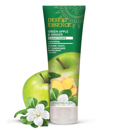 Desert Essence Green Apple & Ginger Volumizing Conditioner, 8 Fl Oz