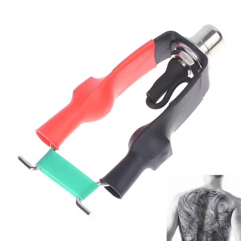 Tattoo RCA Clip Cord Adapter for Tattoo Gun Power Supply - Durable Alloy Connector