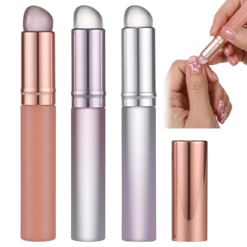 3-Piece Silicone Nail Powder Applicator Set for Ombre & Chrome