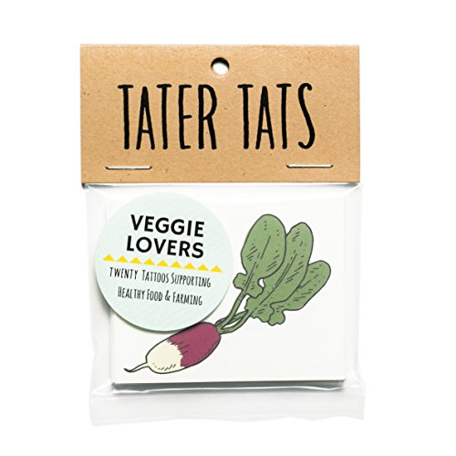 Veggie Lover's Pack - 20 Temporary Vegetable Tattoos for Parties & Events