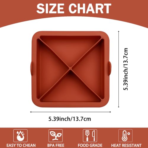 Silicone Scone Mold Set of 2 - 4 Cavity Baking Tray