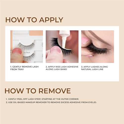 KISS My Lash But Better False Eyelashes - Everyday Volume, Style 'No Filters'