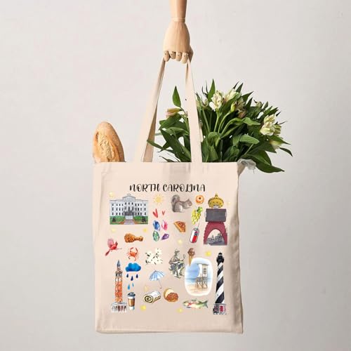 G2TUP North Carolina Gift Lover Tote Bag Tourist Travel