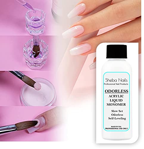 Sheba Nails Odorless Acrylic Nail Kit - 2 Piece Set for State Board