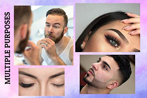 Precision Mini Tweezers with Scissor Handle for Eyebrows & Facial Hair