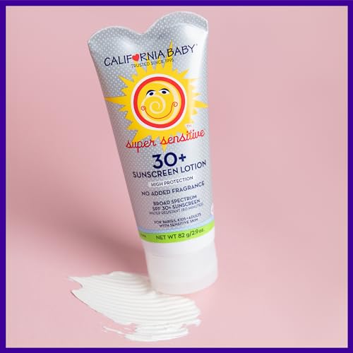 California Baby Super Sensitive SPF 30+ Mineral Sunscreen, 1.8 oz