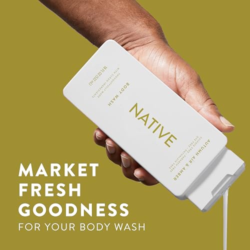 Native Body Wash - Autumn Air & Amber, 18 oz (2-Pack) - Sulfate & Paraben Free
