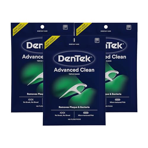 DenTek Advanced Clean Floss Picks, 150 Count, Mint Flavor