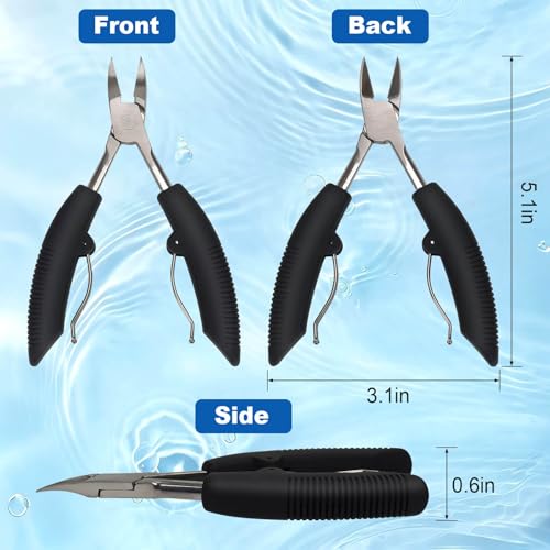 Professional Stainless Steel Toenail Clippers for Ingrown Nails