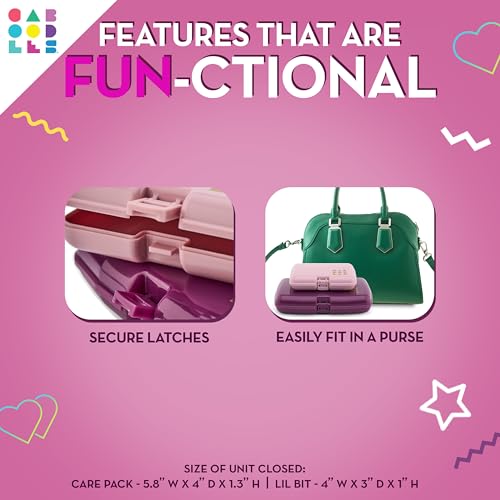 Caboodles Care Pack & Lil Bit Set - Compact Travel Makeup Organizers