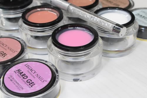 Legacy Nails Hard Builder Gel - Professional Sculpting Gel, Light Blush