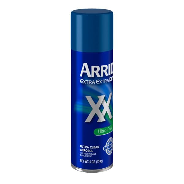 Arrid XX Ultra Clear Anti-Perspirant Deodorant Spray, Ultra Fresh, 6 oz (3-Pack)