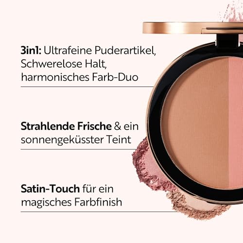 M. Asam Magic Finish Satin Blush - Dark Honey & Nude Flush Powder Makeup