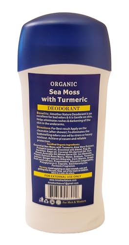 Hairobics Sea Moss & Turmeric Natural Deodorant, Aluminum-Free, 2.65 oz