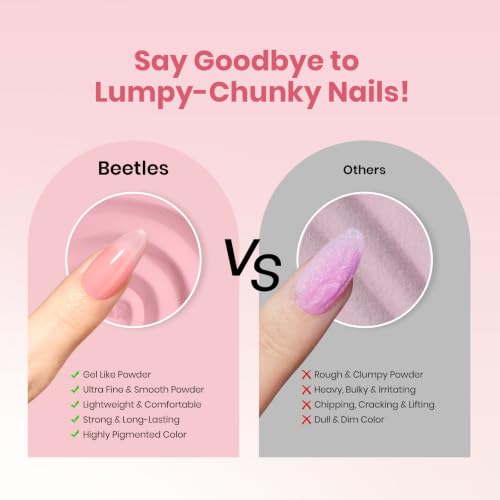 Beetles Bare Harmony Dip Nail Powder Set - 4 Colors for Elegant Nails