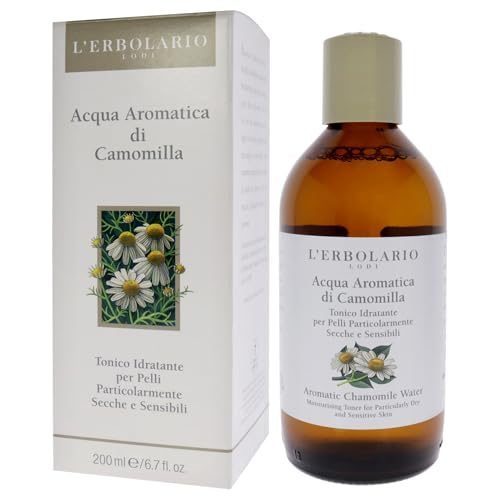 L'Erbolario Chamomile Water Toner - Alcohol-Free Moisturizer for Dry Skin - 6.7 oz