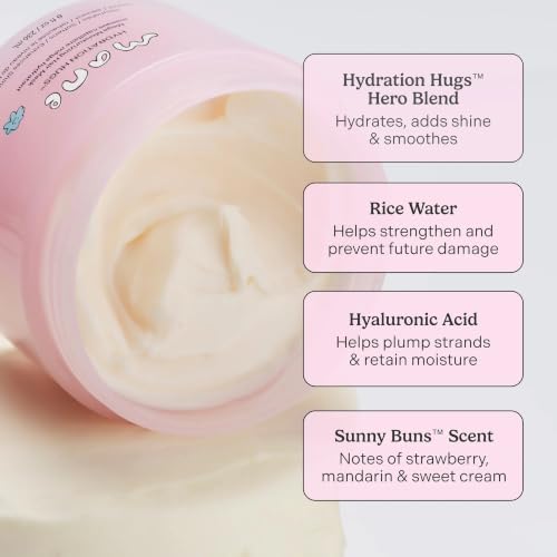 Mane Hydration Hugs Hair Mask Travel Size 2oz - Moisturizing Damaged Hair Treatment