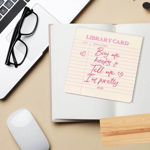 Acrylic Desk Decor Plaque with Stand for Book Lovers - 4x4 Inches