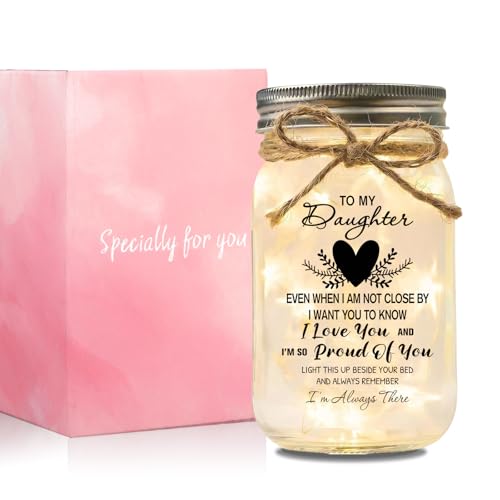 Starlight Mason Jar Night Light for Daughter | Heartfelt Gift