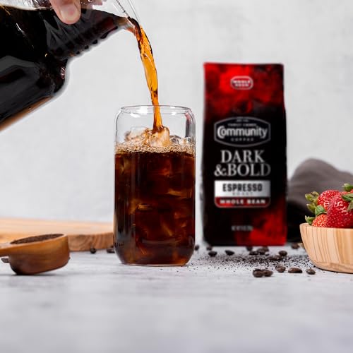 Community Coffee Dark & Bold Espresso Blend - Dark Roast Whole Beans, 11oz