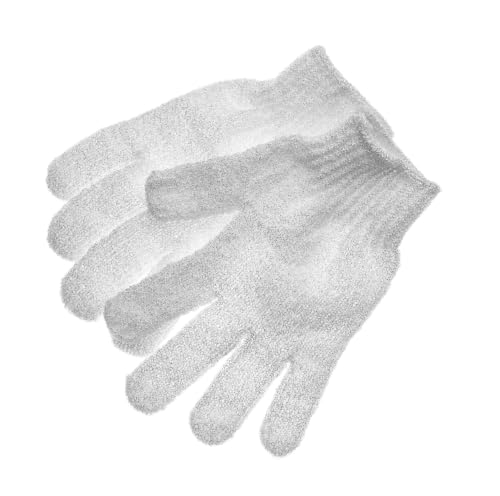 Linda Multicolor Exfoliating Bath Gloves Pack of 4 - Gentle Body Scrubbers for Smooth Skin