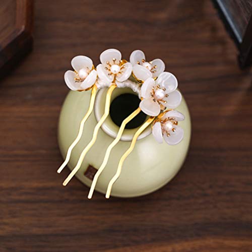 Beaupretty Vintage Petal Hair Stick Set of 3 - Traditional Chinese Hairpins