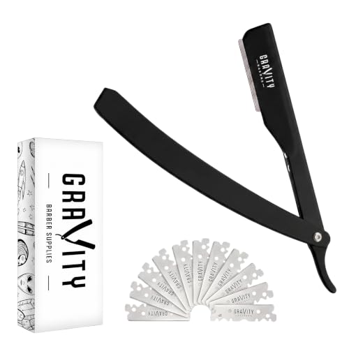 Gravity Razors Pro Straight Razor Kit - Ultra Exposed 2mm, 10 Blades