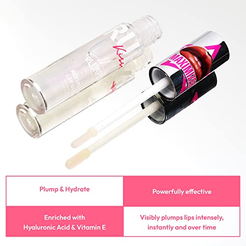 Ruby Kisses Hyaluronic Lip Plumper Gloss - High-Shine Hydration