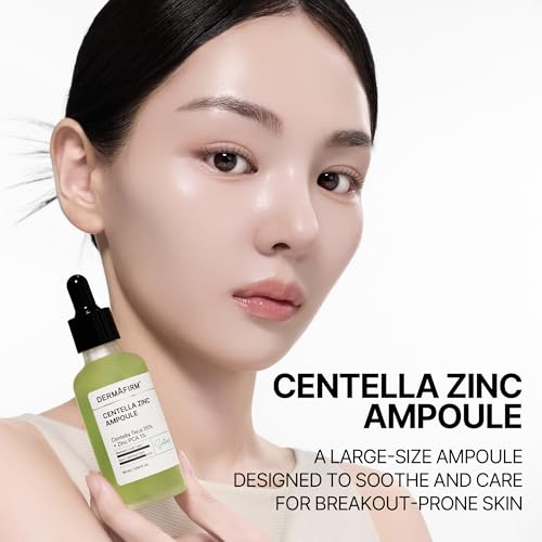 Dermafirm Centella Zinc Ampoule 1.69 fl oz – Soothes, Balances Oil & Clears Skin