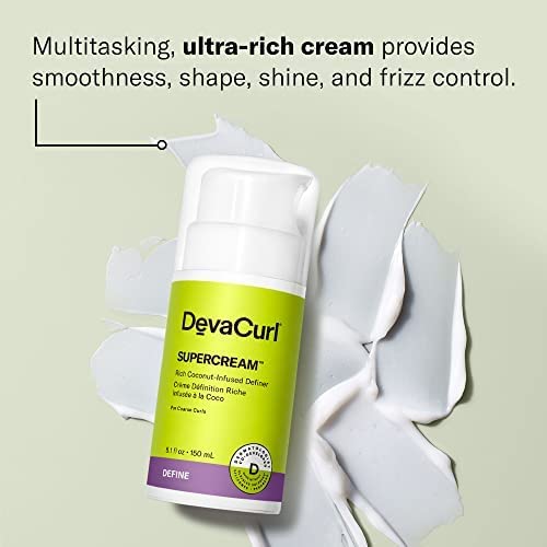 DevaCurl SuperCream | 3 fl oz Warm Coconut - Hydrating Curl Definer