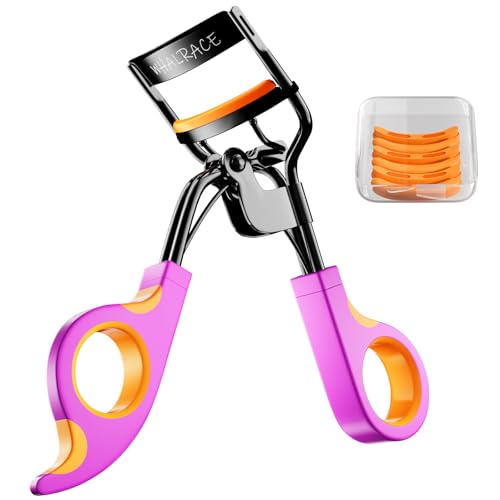 Eyelash Curler with 6 Replacement Pads - Premium Quality & Ergonomic Design