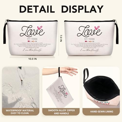 Hanamiya Na Beige Weekender Cosmetic Bag for Women Travel & Gifts