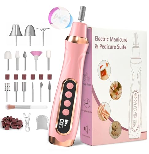 Professional Cordless Electric Nail Drill Kit - 6-Speed Manicure & Pedicure