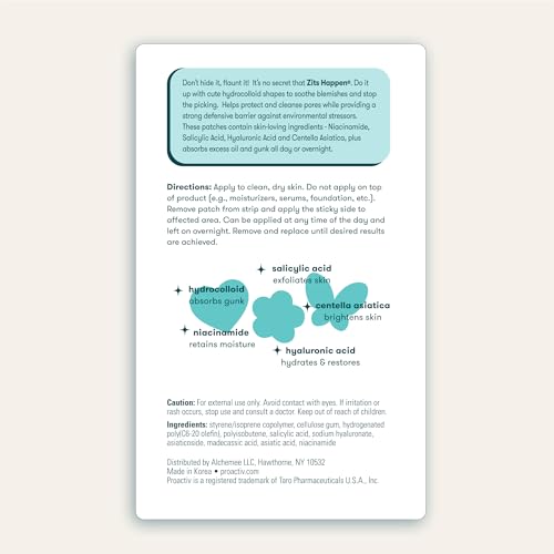 Proactiv Zits Happen Acne Patches - 30 Hydrocolloid Spot Treatments