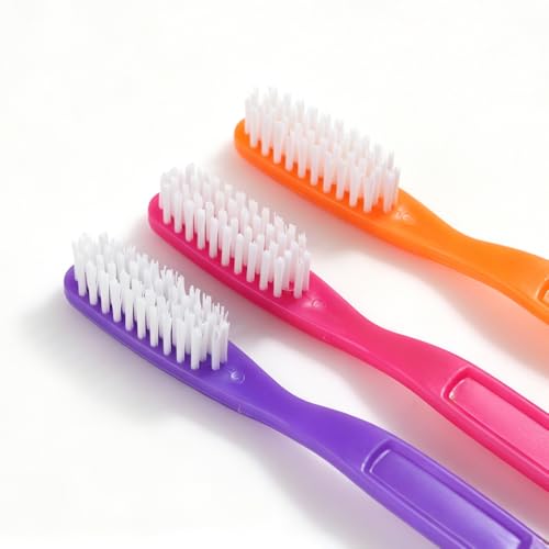 DR PERFECT Hard Bristle Manual Toothbrush Pack of 12 for Smokers