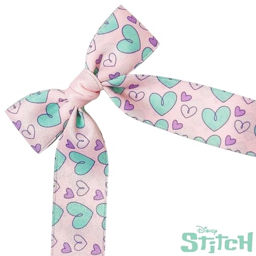 LUV HER Disney Lilo & Stitch Girls' Long Tail Hair Bows - 7 Pack Clips