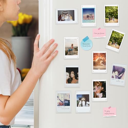 10 Pack Magnetic Acrylic Picture Frames for Instax Mini Photos