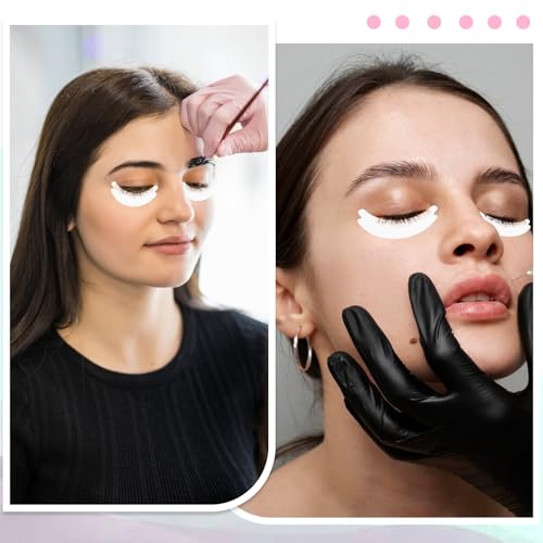 100 Pairs Non-Lint Foam Eye Pads for Lash Extensions