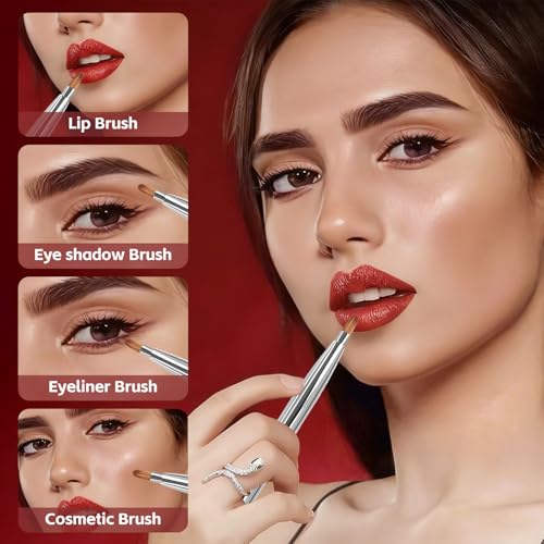 Dual Ended Retractable Lip Brush - Versatile Makeup Tool