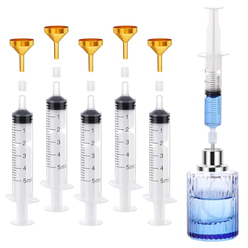 Segbeauty 10pcs Perfume Refill Tool Kit - 5ml Dispenser & Funnel Set