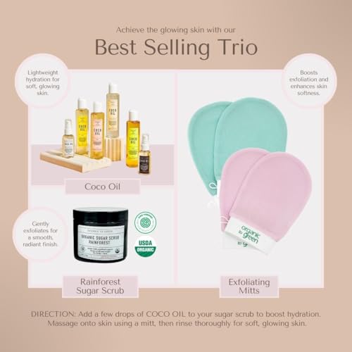 Organic To Green Vanilla Chamomile Face Serum Oil – 1.8 oz | Natural Moisturizer for Kids & Stretch Marks