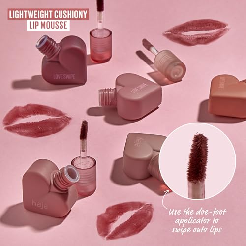 Kaja Lip Mousse 01 Call Me - Buildable Velvet Finish, Moisturizing
