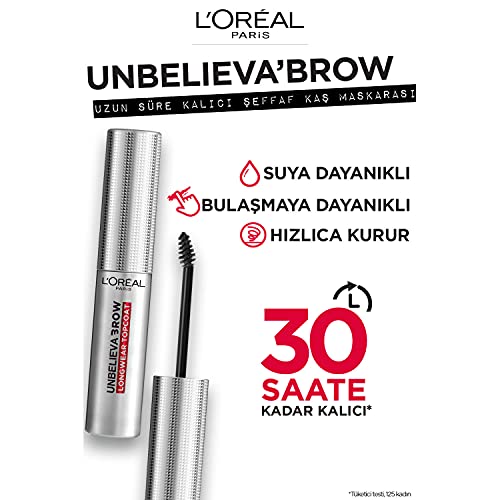 L'Oreal Paris Unbelieva-Brow Longwear Clear Brow Topcoat 0.15 Fl Oz Pack of 1