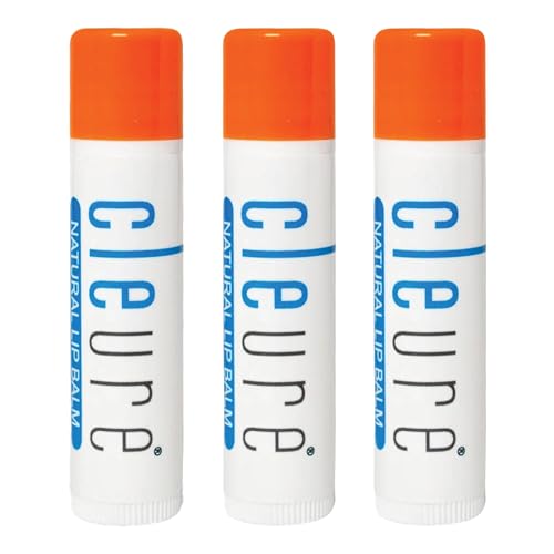 Cleure Organic Lip Balm 3 Pack - Fragrance & Flavor Free Hydration