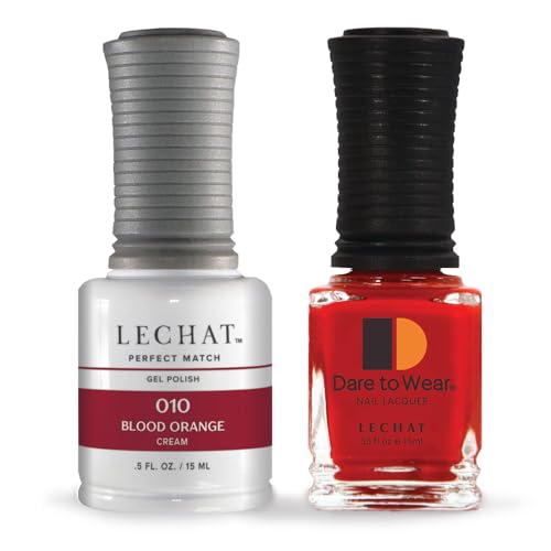 LeChat Perfect Match Gel Polish - Blood Orange (0.5 Fl Oz) - Long Lasting & Easy Application