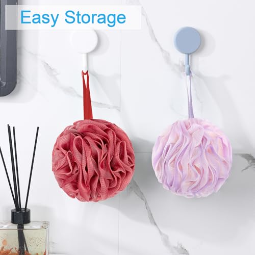 AmazerBath Exfoliating Loofah Sponge Set of 4 - Soft & Durable