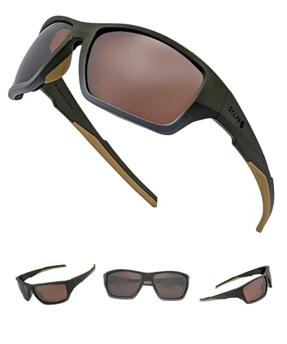 SOL PRO Polarized Wraparound Riding Sunglasses with Foam Padding