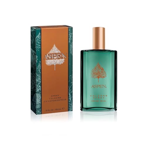 Aspen Cologne Spray for Men - Woody Spicy Scent, 4oz